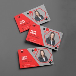 Raised Foil Suede Business cards