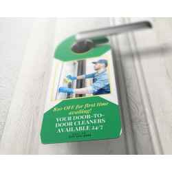 4 x 9 Door Hanger (12pt Glossy Card Stock)