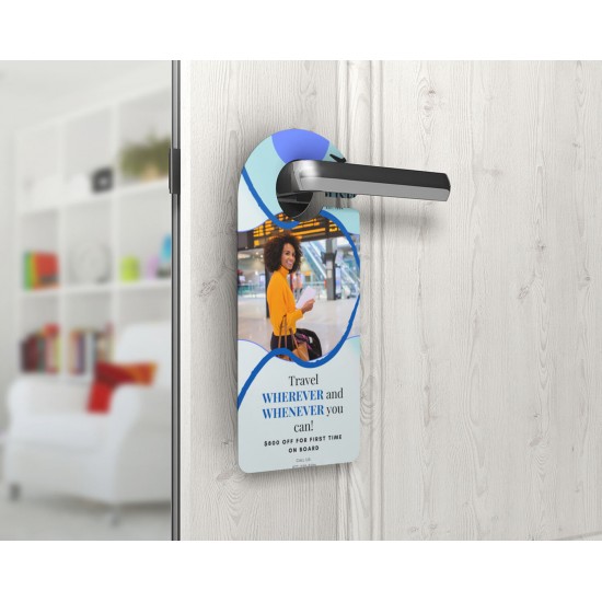 4 x 9 Door Hanger (12pt Glossy Card Stock)