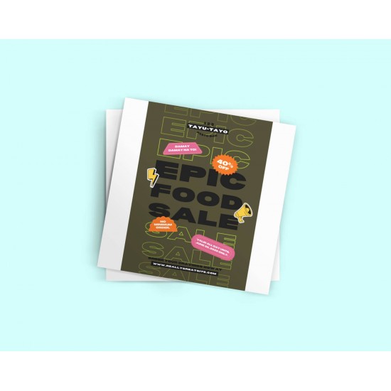 Square Glossy Next Day Flyers